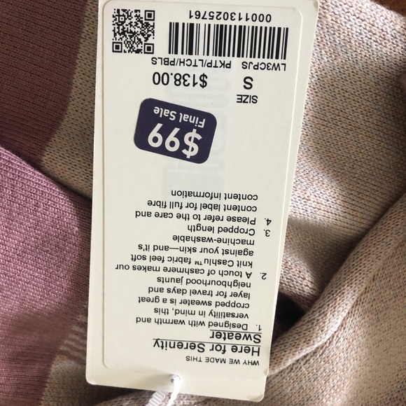 Lululemon here for Serenity Sweater XS, small NEW - Picture 5 of 8
